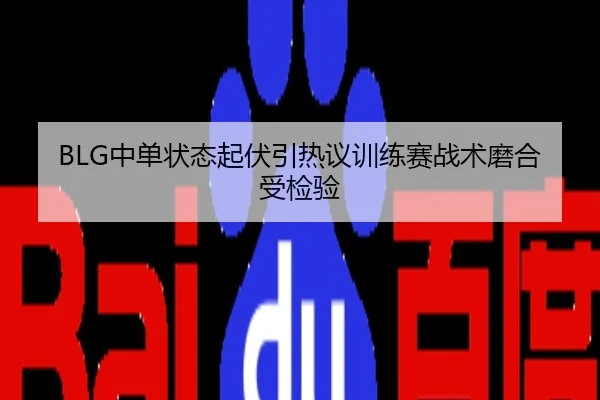 BLG中单状态起伏引热议训练赛战术磨合受检验
