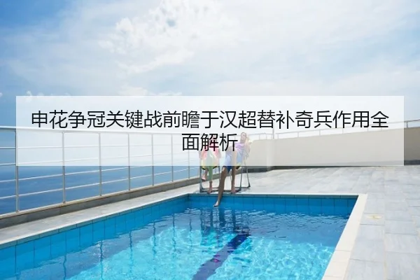 申花争冠关键战前瞻于汉超替补奇兵作用全面解析
